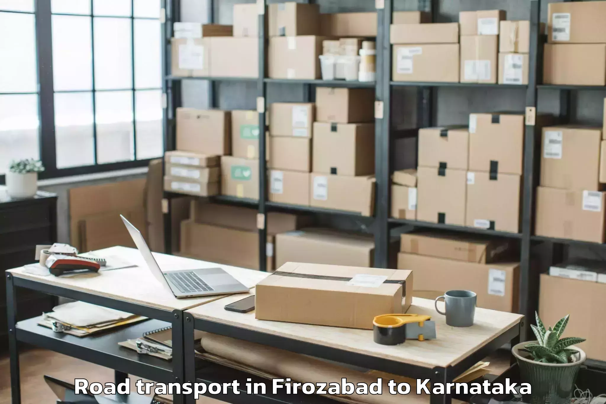 Reliable Firozabad to Holalkere Road Transport